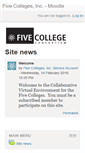 Mobile Screenshot of moodle.fivecolleges.edu